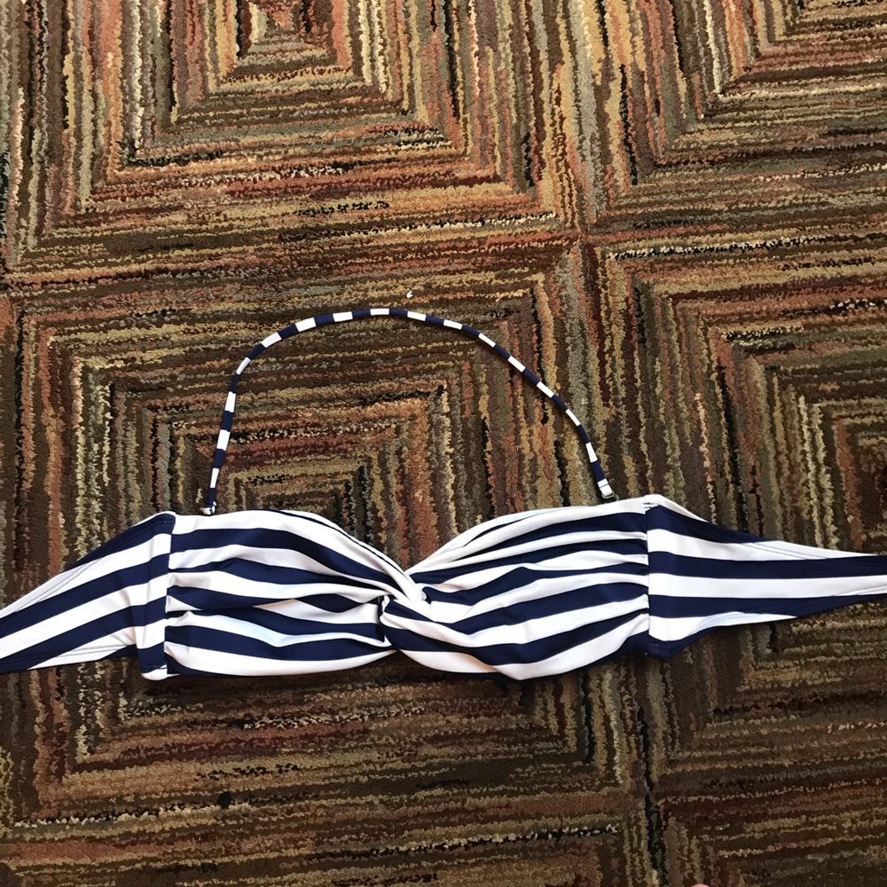 Striped bikini top